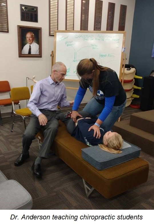 Chiropractor Oshkosh WI Brian Anderson teaching students